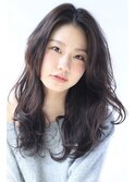 艶髪ロングヘアレイヤーカットナチュラルデジタルパーマ髪質改善
