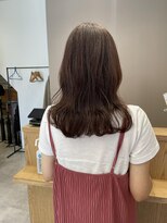 リル 新浜店(LiL)&nbsp;ミディアムヘア×ピンクベージュカラー土橋19