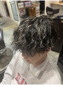 ツイストスパイラルパーマ×ハイライト