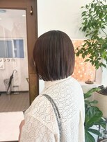 ネッコ(necco)&nbsp;ぱつっとボブ×オレンジブラウンカラー