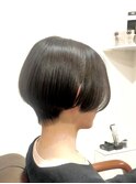 30代40代50代/グラボブ/ハンサムショート/黒髪スタイル