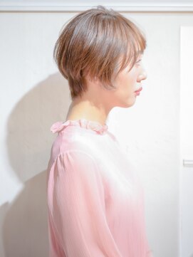 ムクヘアー(muk hair) マッシュショート×透明感ベージュ