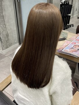 ラック 本厚木店(LUCK) ブリーチなしダブルカラー/ミルクティー