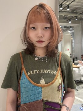 ローエ バイ デコ(Rohe by DECO) 【kira】ペールコーラル /ミックスデザイン/レイヤーカット