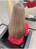 アプリコットオレンジくびれヘアハイライトカラー熊本