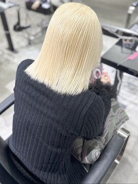 ゲームバイアランスミシー 心斎橋(GAME by Alan Smithee) 【Nagi】ブロンドカラー/艶髪ハイトーン