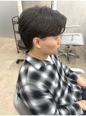 MEN’S HAIR/サーフカール/刈り上げセンターパート/津田沼