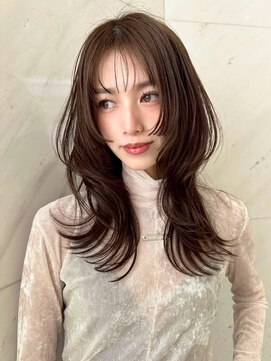 シスター 国分寺(sister) お洒落レイヤーカットマロンブラウン立川三鷹国分寺韓国ヘア