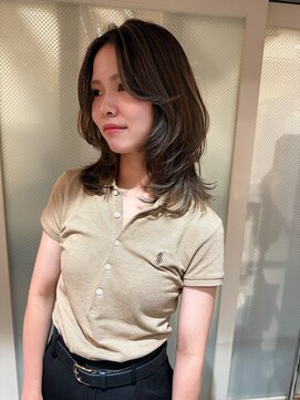 アクシス 栄店(`AXIS) イメチェン/ピンクベージュ/アンブレラカラー/前髪/栄矢場町