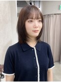 レイヤーミディ×チョコレートブラウン