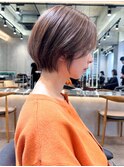 クールショート/白髪前髪/ショートボブ/20代30代40代50代/柏柏