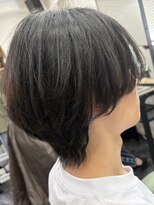 メロウ 成田(Mellow)&nbsp;襟足長めメンズセンターパートウルフ　成田駅/成田/マンツーマン