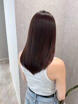 ビームズ トータルビューティー 西中島店(Bee ms Total Beauty)&nbsp;サラツヤロングベージュカラーブリーチしない透明感カラー