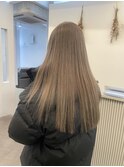 【咲style】ブリーチありナチュラルミルクティーベージュ