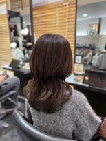 エクファ ヘア シェリル 草津 南草津店(ex-fa hair cherir)&nbsp;ミルクティーブロンド/ダークブルー/デジタルパーマ/南草津