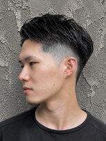 ブレスボーオム 明石(Breath beauu Homme Akashi)&nbsp;▼アップバングショート▼メンズ/パーマ/明石/西明石/大久保