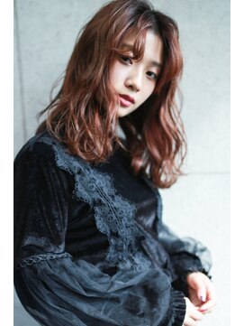 ラフィス ヘアー スワッグ 枚方店(La fith hair swag) 【La fith】 無造作ウェーブセミディスタイル