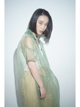 ソワンドブレス 阿倍野店(soin de brace) 外ハネ　カーキベージュ　ゆるふわ