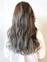 アルバム 新宿(ALBUM SHINJUKU)&nbsp;パールベージュ_ウェーブパーマフォギーベージュ耳かけ_ba295181