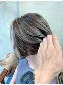 外国人風ハイライトショートスタイル
