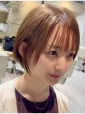 (ショート/丸みショート/小顔ショート/縮毛矯正/ショートボブ)