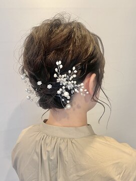 六本木美容室 西麻布店 ウエディングヘアアレンジ◎シニヨン