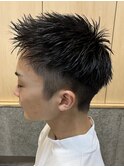 メンズマッシュパーマツイストスパイラルパーマ波巻きパーマ