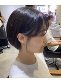 林　直人　ナチュラル丸みショートボブ