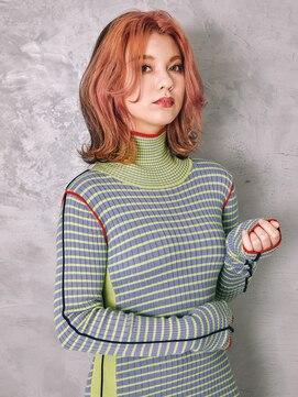 ヘアーカッティングガーデン ジャック モアザン 近鉄奈良店 ミディアムレイヤー[奈良/大和西大寺駅/白髪ぼかし]
