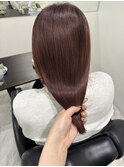 ピンクベージュ/大人かわいい/艶髪/岡山
