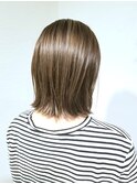 大人可愛い20代30代40代◎切りっぱなしボブデザインカラ―
