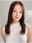 前髪 ネビージュ ボブルフ 黒髪 ワンレン 小顔 "