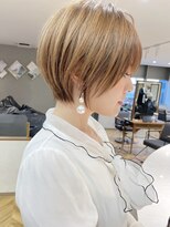 ロンドウル 熊本(Lond ulu) 大人可愛いショート/ベージュカラー/2way [熊本/上通/下通〕