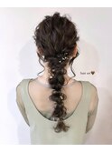 編みおろしヘアセット
