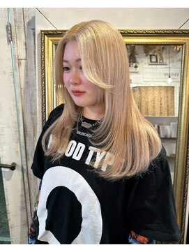 トロニー(TLONY) ミディアムレイヤー/エクステ/ミルクティーベージュ/渋谷