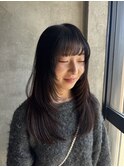 顔まわりたっぷりレイヤーカット