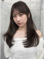 アイシー 表参道(ICY)&nbsp;韓国レイヤーカット　後れ毛ワンカールスタイル　【KAYAMA】