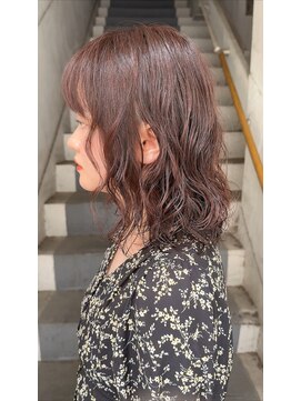 ジブル(Giblle.) 【Giblle.】パーマ/デジタルパーマ/カシスカラー/ピンクブラウン