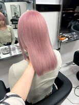 ベレーザ 渋谷(BELEZA)&nbsp;14796ブリーチ＆ダブルカラーベビーピンクホワイトピンク