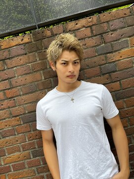 リップスヘアー 梅田(LIPPS hair) ハイトーンアップバング