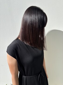 フォークロア 本店(Folk Lore) ダメージレスストレートパーマで大人美髪へ