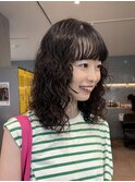 黒髪パーマ/くるくるパーマ/ハードパーマ/ボリュームパーマ