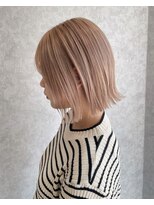 シオ ヘアー デザイン(Sio. hair design)&nbsp;ミルクティーベージュ×ボブ