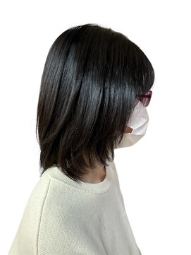 クオリス 上板橋店(QUALIS) 30代40代◎透明感アッシュボブ×小顔レイヤーカット