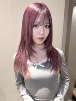 ニューヨークニューヨーク 三宮店(NYNY)&nbsp;ロングレイヤー/パープルピンクカラー/ハイトーン