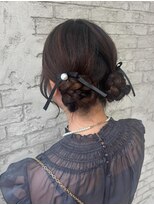 プライズ 池袋店(prize)&nbsp;ツインお団子アレンジ ヘアセット 池袋 ヘアメイク