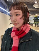 ナヌークカフラ(nanuk kafla)&nbsp;ココアブラウン/ダークアッシュ/ミニボブ/ボブパーマ