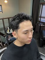 スタンドバーバー 柏(STAND BARBER) MEN’S HAIR/波巻きツイストスパイラル/リバースセンターパート