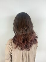 ヘアデザイン アンジェロカフェ(Hair Design Angelo cafe)&nbsp;グラデーションカラー/セミロングスタイル/20代30代40代