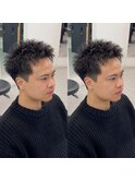 スパイキーショートスパイキーパーマ